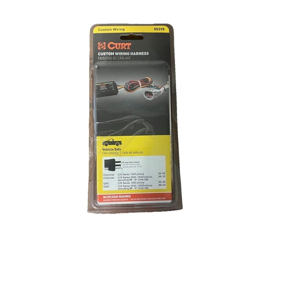 CURT 55315 Vehicle-Side Custom 4-Pin Trailer Wiring Harness, Fits Select GMC - Picture 2 of 3